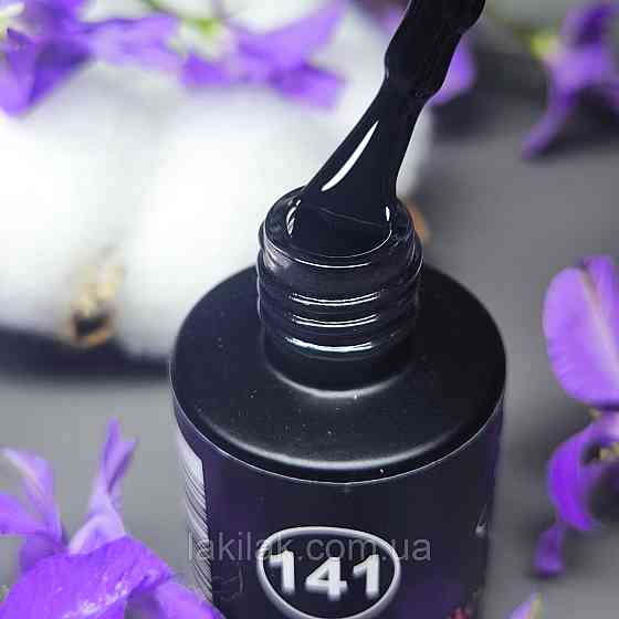 Гель-лак для нігтів Bee Nails 141 (чорний) 8мл Херсон