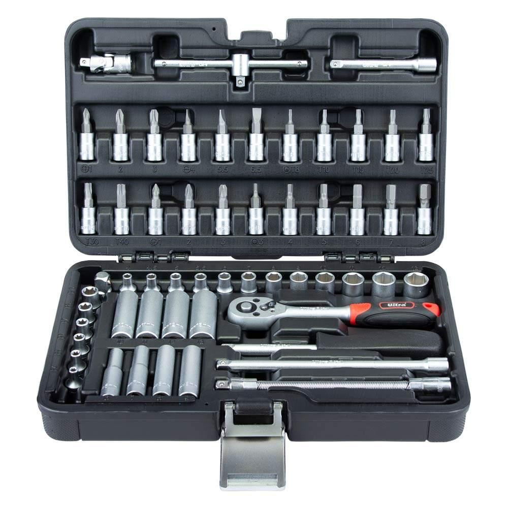 Набор торцевых насадок и бит 1/4