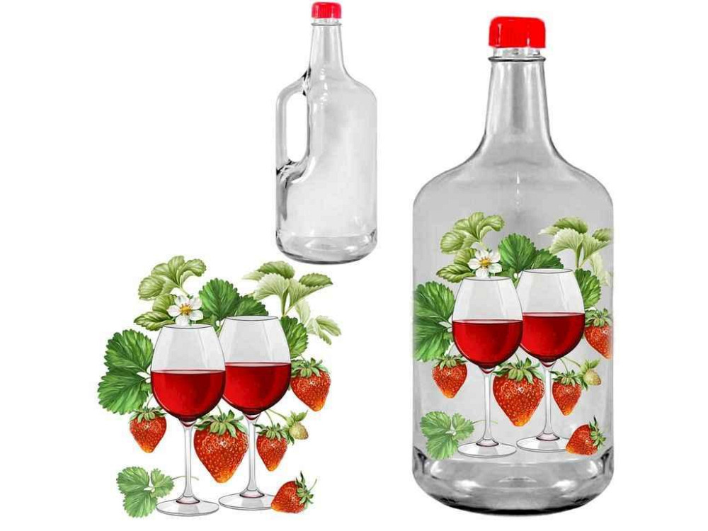 Бутиль 1,75л з кришкою 47265 Полуниця ТМ FARGLASS Київ - фото 1