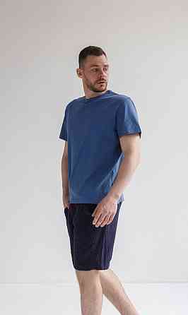 Мужские шорты муслиновые Темно-cиний S Харьков