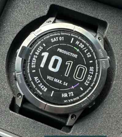 Часы: Garmin Fenix 7x Sapphire Solar DlC Titanium Black 51mm. Харьков