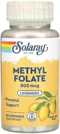 Метилфолат Solaray Methyl Folate 1000mcg 60 жев таб лимон Киев