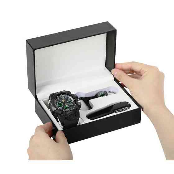 Мужские наручные часы Besta Box Peremoga Set с компасом + подарочный набор Киев