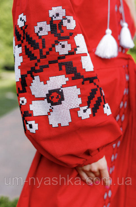 Жіноча вишита сукня на натуральному полотні Паризький букет Кривий Ріг - фото 4