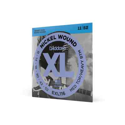 Струни для гітари D&apos;Addario XL Nickel Wound Medium Top / Heavy Bottom (11-52) (EXL116) Вінниця