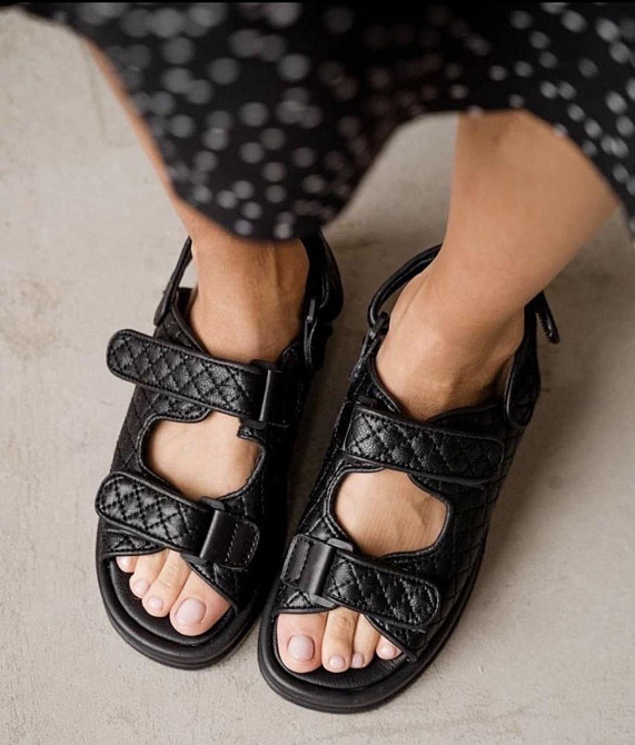 Na hodu Босоніжки жіночі Na hodu 341 чорні (літо, шкіра натуральна) (5119) 39 Коломия - фото 1