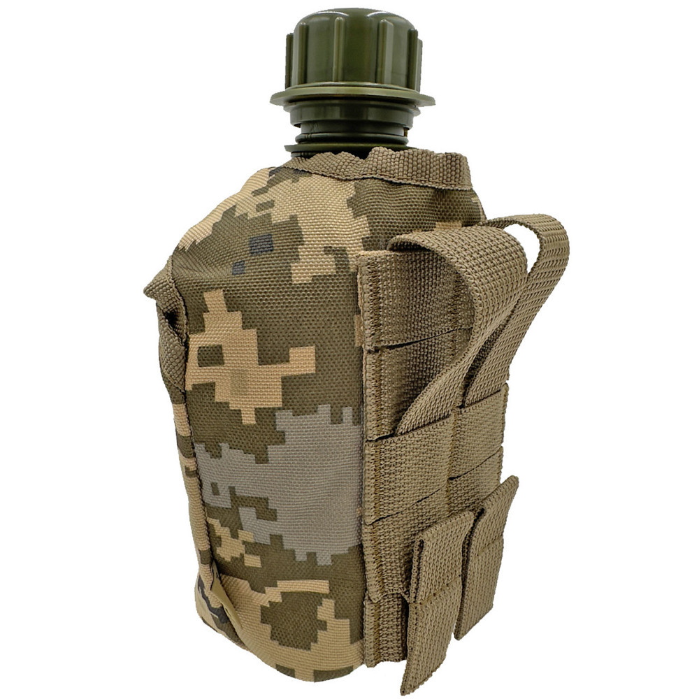 Фляга армійська 1л в чохлі Molle Піксель (фляга тактична польова індивідуальна) Киев - изображение 6