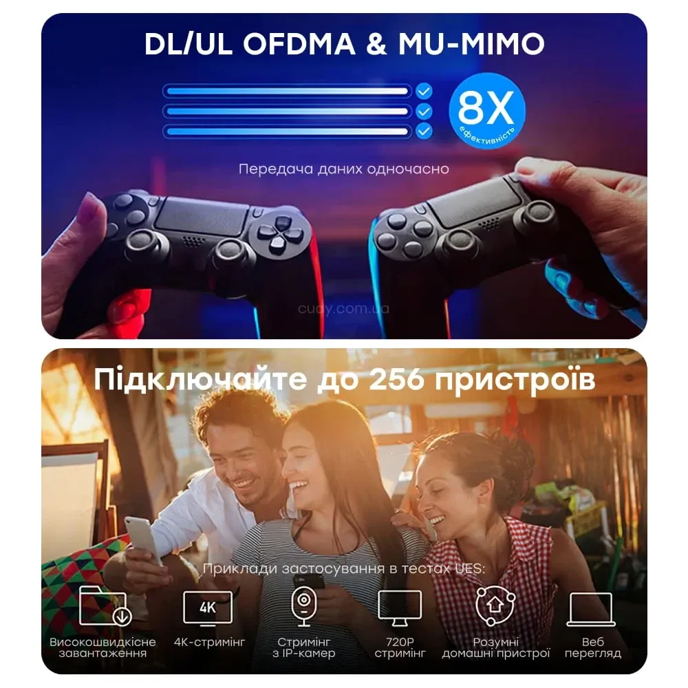 WiFi 6 Mesh-маршрутизатор Cudy WR3000E дводіапазонний гігабітний AX3000 (73-00674) Киев - изображение 4