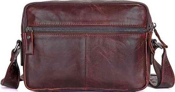 Сумка мужская Vintage 14558 из натуральной кожи Коричневая Киев