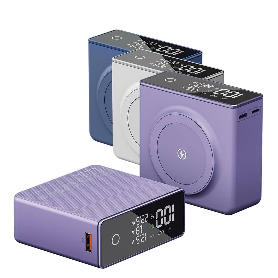 Повербанк Q7 20000 mAh з MagSafe - Фіолетовий Киев - изображение 3