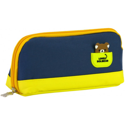 Пенал Cool For School 1 отделение Голубой (B-8694-dk.blue) Винница - изображение 1