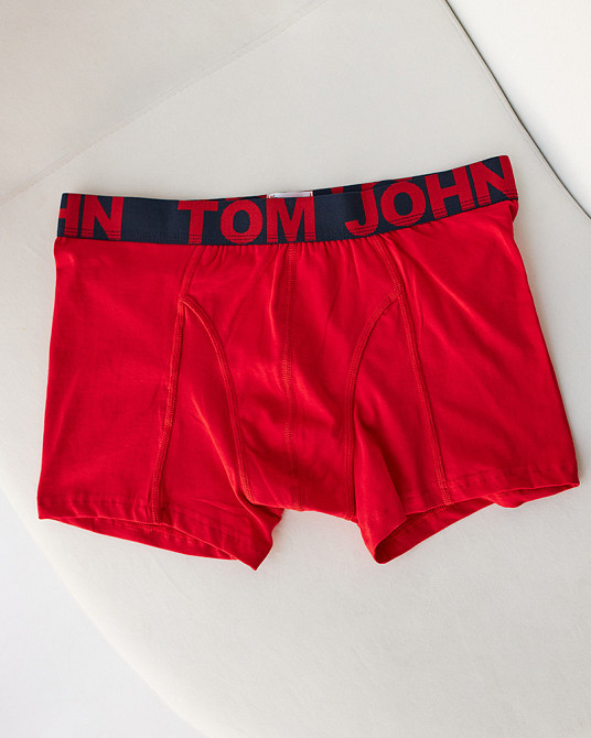 Труси-шорти чоловічі однотонні червоні — Tom John 2020-8 Київ - фото 3