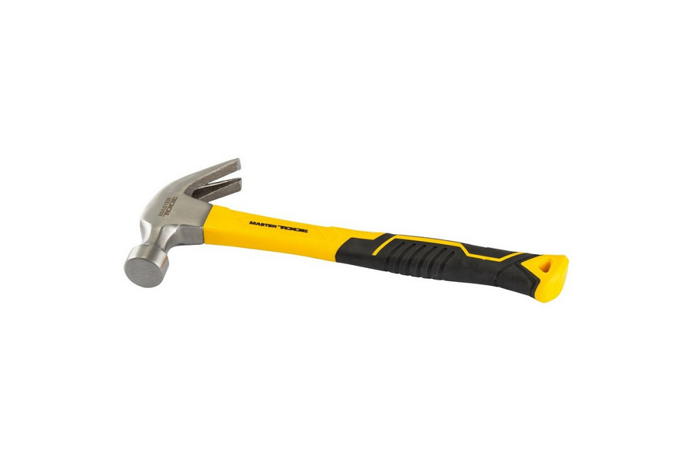 Молоток столярный MASTERTOOL 450 г HRC50 фибергласовая ручка 300 мм 02-0914 Ровно - изображение 1