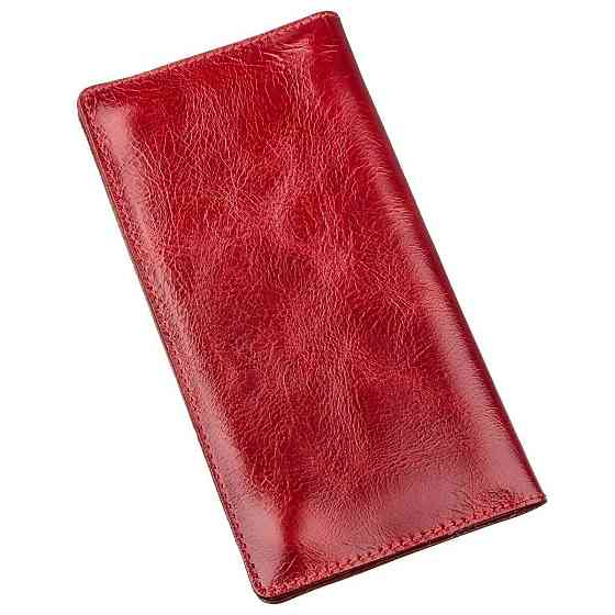Бумажник женский вертикальный из кожи алькор SHVIGEL 16194 Красный Киев