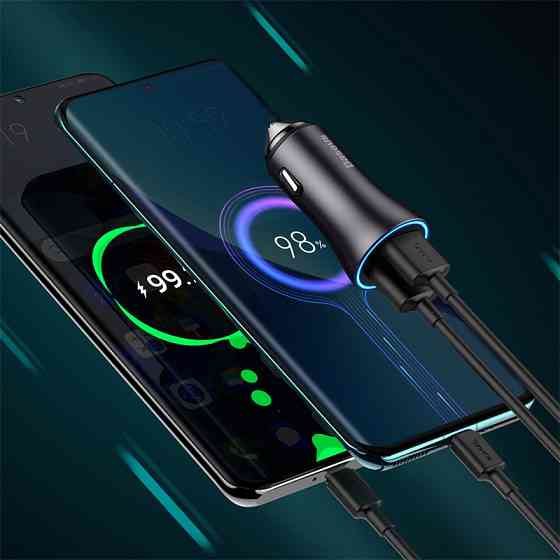 Зарядний пристрій для авто Baseus Golden Contactor Max 60W Київ