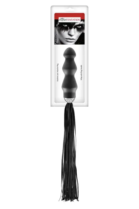 Флогер з ручкою - анальним плагом Fetish Tentation Whip with Plug Handle Львів - фото 2