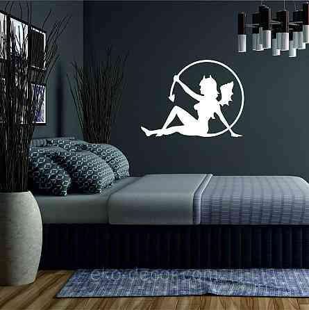 Декоративное настенное Панно «Дьяволица», Декор на стену 70*52 см, Белый Киев