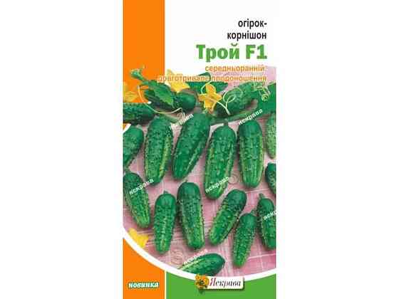 Огурец корнишон Трой F1 (20 пачек) 0,5г ТМ ЯСКРАВА Киев