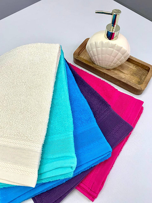 Рушник махровий Ideal Textile з бордюром однотонний 360 г/м2 50х80 см (56860711) Чернівці - фото 2