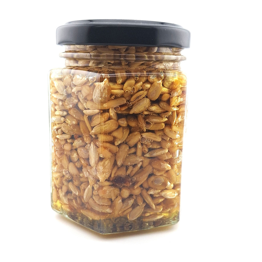 Семечки подсолнечника с медом 240 грамм. Семечки с медом в стеклянной баночке. Одесса - изображение 4