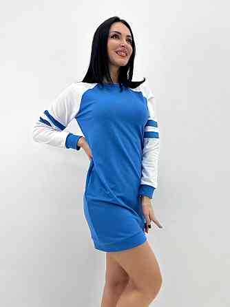 Спортивное платье из двунитки Sesilia 42-44, Джинс Киев