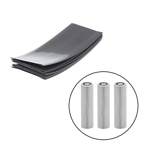 Термозбіжна плівка 100шт термоусадка для акумуляторів 18650 сіра, набір Вінниця - фото 1