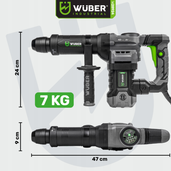 Відбійний молоток 1200 Вт 20Дж Wuber (Польща) Київ - фото 3