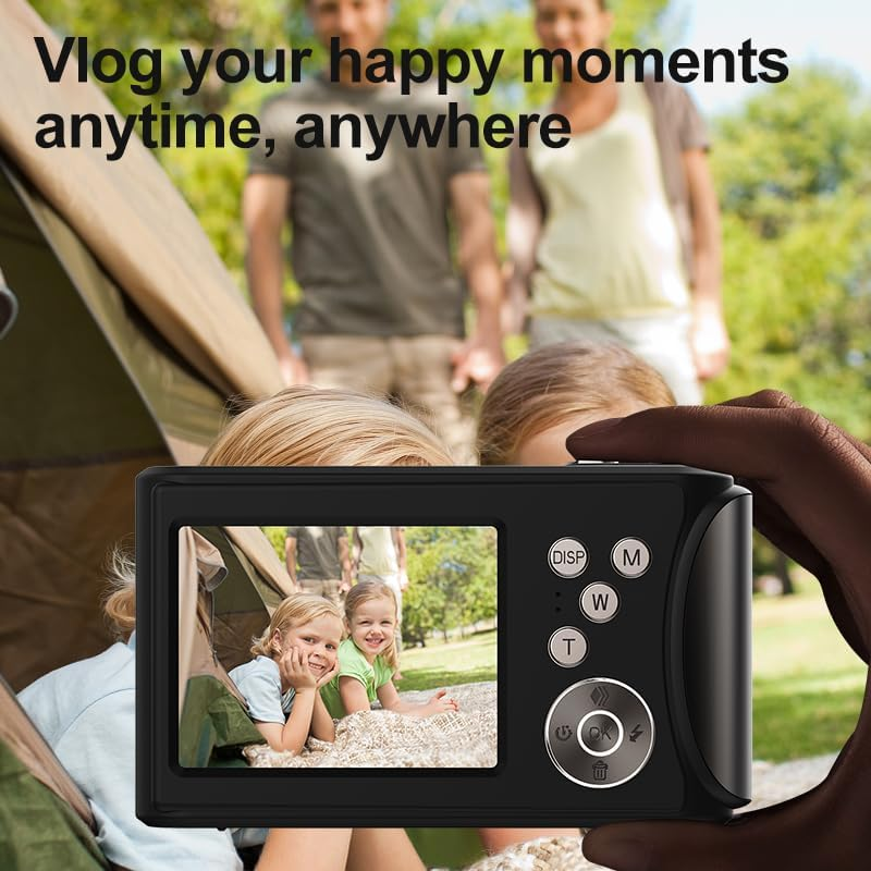 Цифровой фотоаппарат FotuYogo 64 Мп, Full HD 1080P, 18x зум, LCD 2,4
