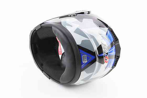 Шолом модуляр, закритий з відкидним підборіддям+відкидні окуляри BLD-159 М (57-58см), ЧОРНО-СИНІЙ Киев