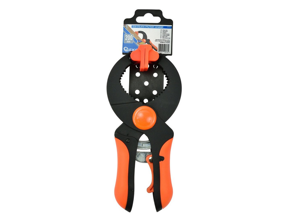 Затискач столярний "GeKo" пружинний з храповою системою фіксації, максимальний затиск 45мм, довжиною 200мм Київ - фото 2