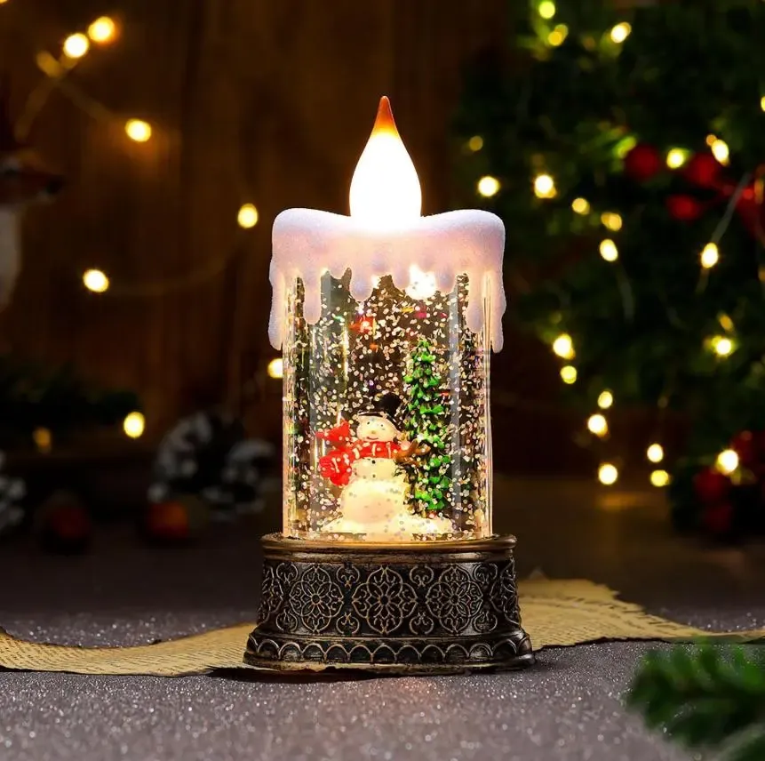Новогодняя декоративная музыкальная свеча (SH2826) Коломия - фото 1