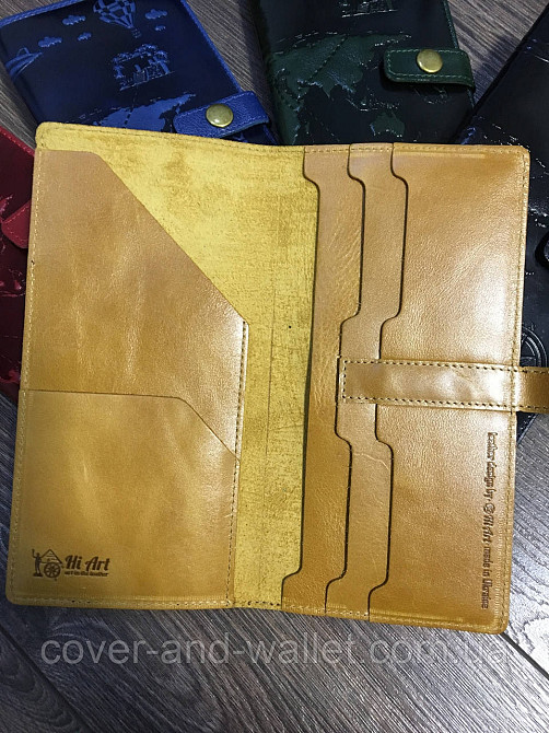 Красивый кожаный тревел-кейс песочного цвета Hi Art Киев - изображение 2