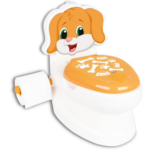 Навчальний дитячий горщик Унітаз Pilsan (білий з цуценям) (07-562) для дітей Київ - фото 1
