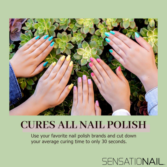 Уцінка Світлодіодна лампа для нігтів Sensationail Gel, лак для нігтів вдома, швидке затвердіння, розумний сенсор, хромов Київ