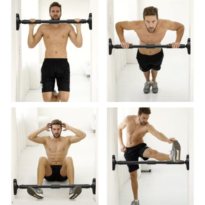 Регульована сталева перекладина для підтягувань і вправ 70-100 см Trizand (24784) Нововолинськ - фото 10