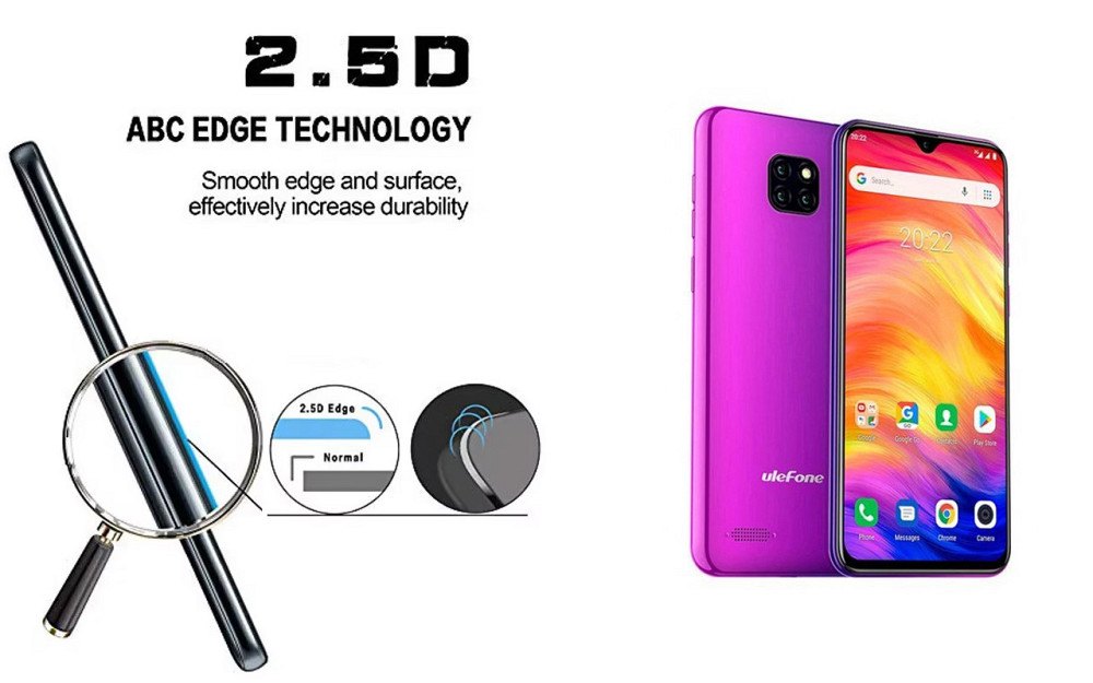 Захисне скло ArmorGlass для Ulefone Note 7, Note 7P – стійке до подряпин та ударів Київ - фото 2