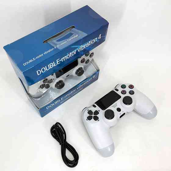 Джойстик DOUBLESHOCK для PS 4, бездротовий ігровий геймпад PS4/PC акумуляторний джойстик. Колір білий FD-39 Івано-Франківськ