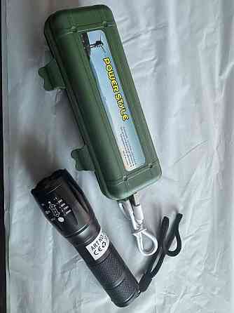 Ліхтар ручний акумуляторний LATARKA 3887 металевий, міні, з зумом, USB Київ