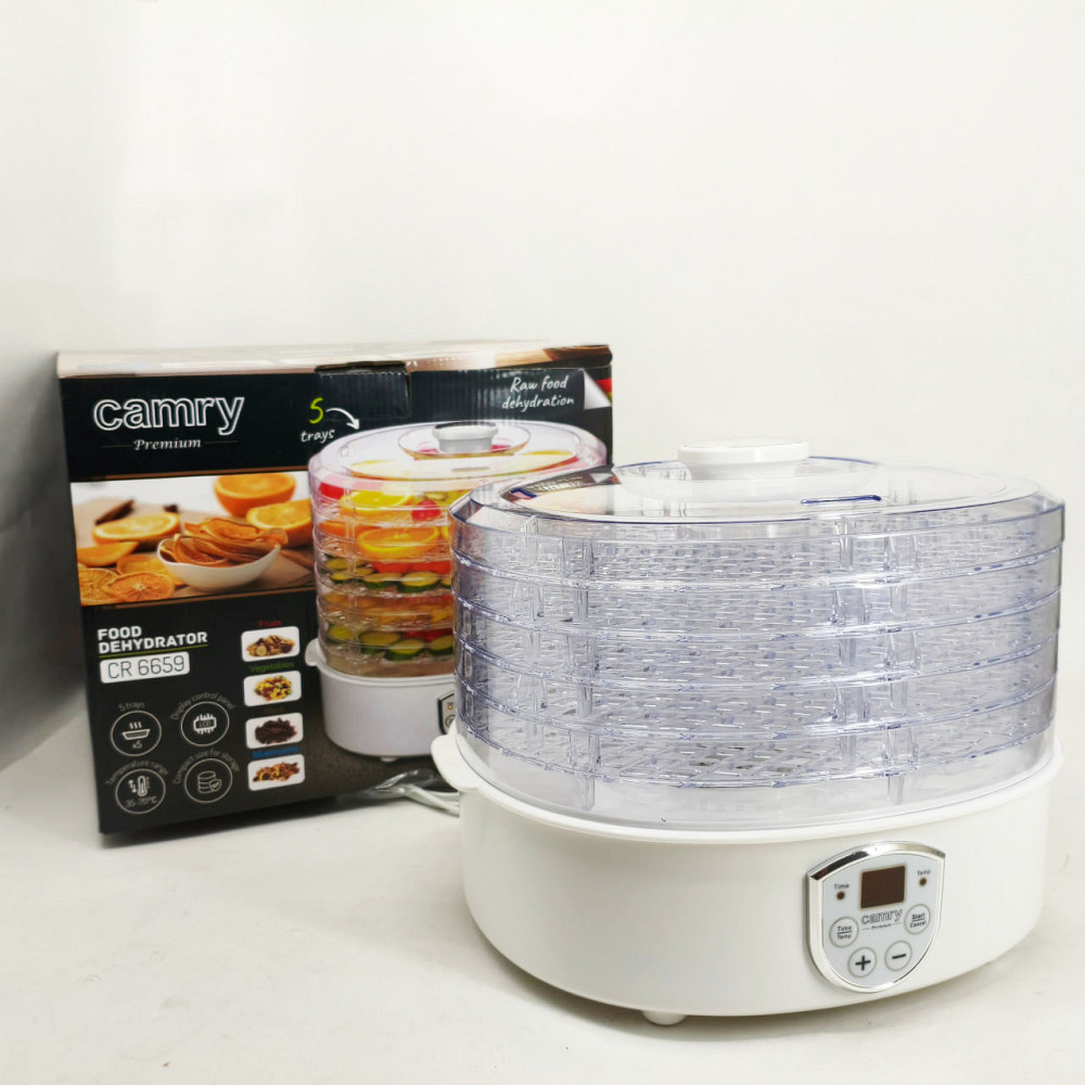 Пищевой дегидратор для сушки и приготовления сушеных блюд Camry CR 6659 35-70°C 240Вт DM-44 Львов - изображение 5