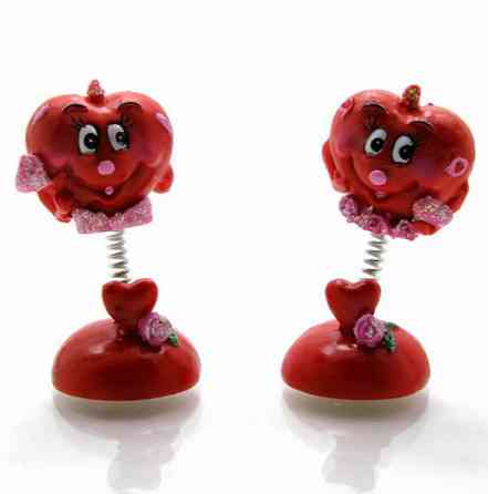 Фігурка декоративна Серце на пружинці Київ