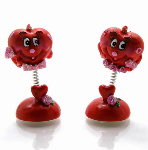 Фігурка декоративна Серце на пружинці Київ - фото 1