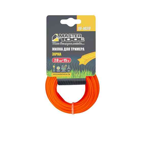Жилка для тримера MASTERTOOL ЗІРКА 2,00 мм 15 м 19-1020 Коломия