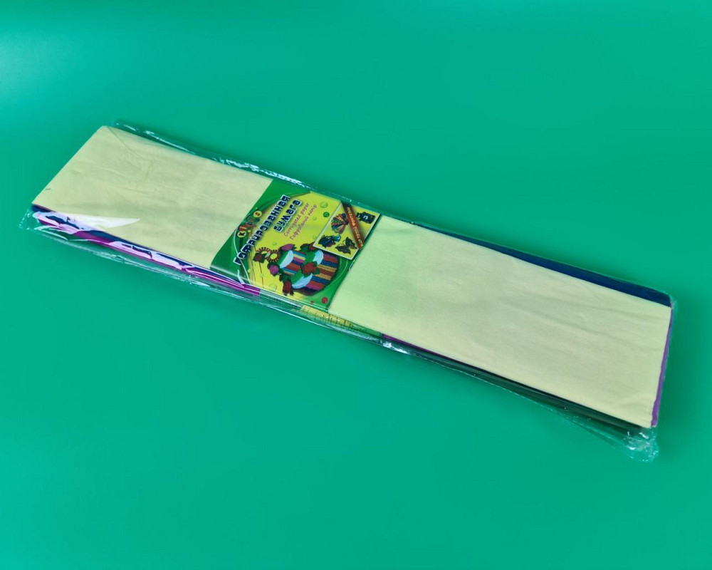 Бумага креповая 50x200см. (10цв. в упак,) №7811 серия 