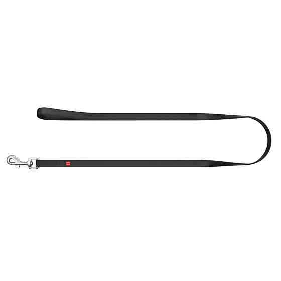 Повідець для собак шкіряний WAUDOG Design, S-M, Ш 18 мм, Дов 122 см чорний Коломыя