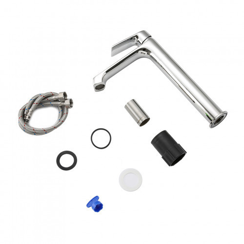 Змішувач для раковини високий Frap F1071-2 хром Київ - фото 6