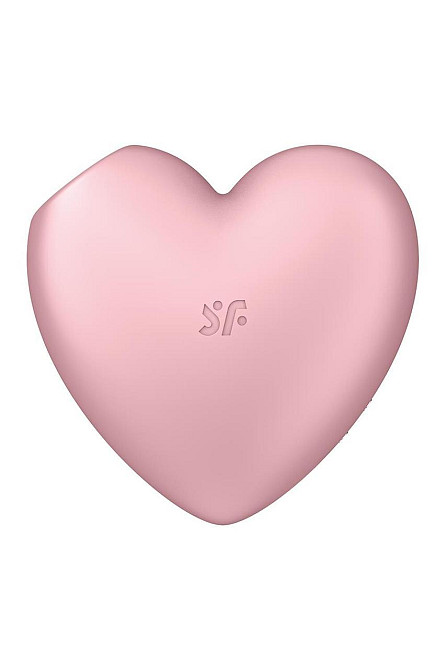 Вакуумний стимулятор-серце з вібрацією Satisfyer Cutie Heart Light Red Sex Aura Київ - фото 4