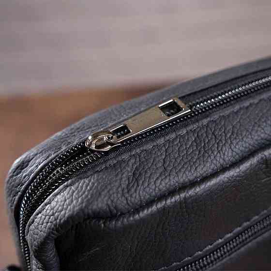 Сумка вертикальная кожаная 14994 Vintage Черная Киев