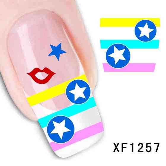 Красивые наклейки на ногти - размер стикера 6*5см, инструкция по применению есть в описании товара Киев