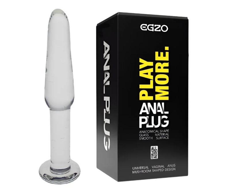 Анальный плаг из стекла EGZO EAP-M ( длина 11.5 см, диаметр 2 см Sex Aura Киев - изображение 1