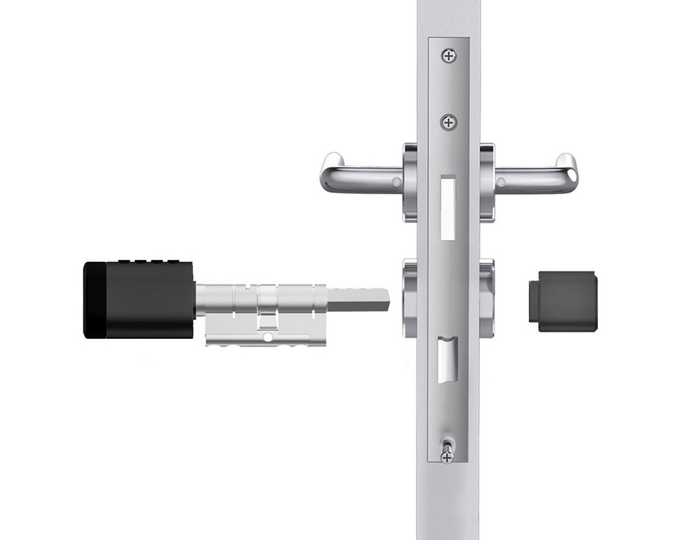 PES Cylinder 3 з клавіатурою та сканером відбитків пальця чорний 80 мм 40x40Т Київ - фото 4